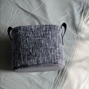 Stylish Black and White Fabric Basket